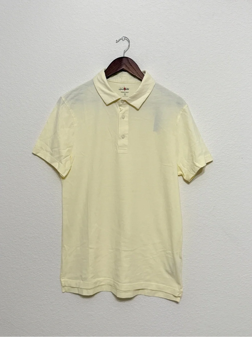 J.Crew Slim sueded cotton polo shirt size M NWT